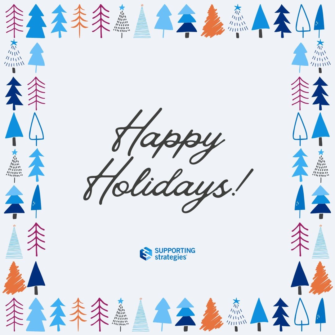 SupStratCHI's tweet photo. Wishing everyone a joyful holiday season from all of us at Supporting Strategies. https://t.co/7P7KBCpeBm