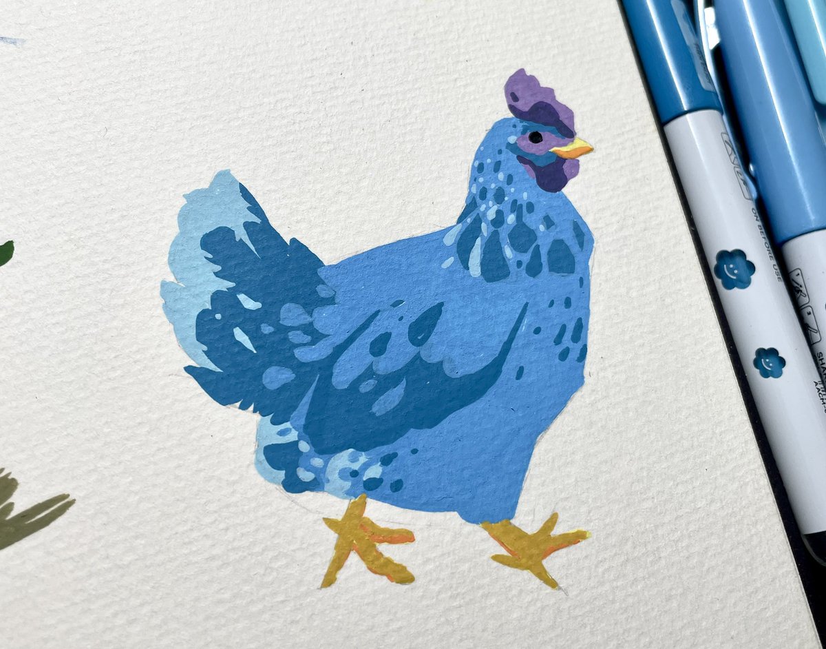 A blue chicken from Stardew Valley 🐓