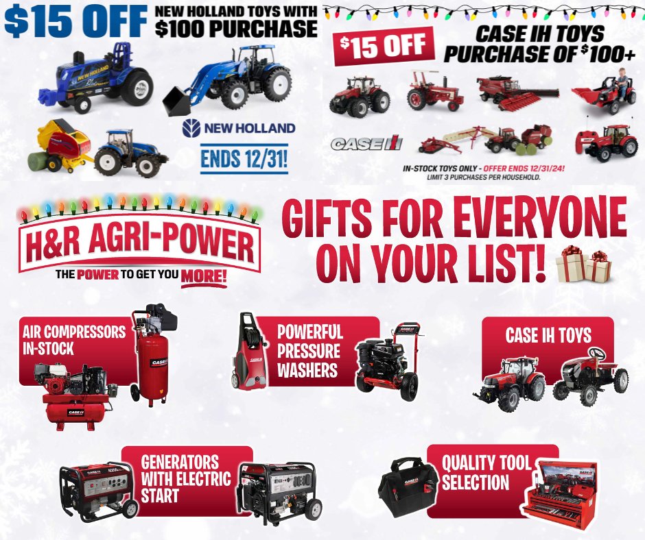 ONLY 2 DAYS BEFORE CHRISTMAS! STOCK UP ON YOUR LAST-MINUTE CHRISTMAS GIFTS!
Toys, Apparel, Outdoor Accessories, Tools, &amp; MORE!!! Stop &amp; shop now!