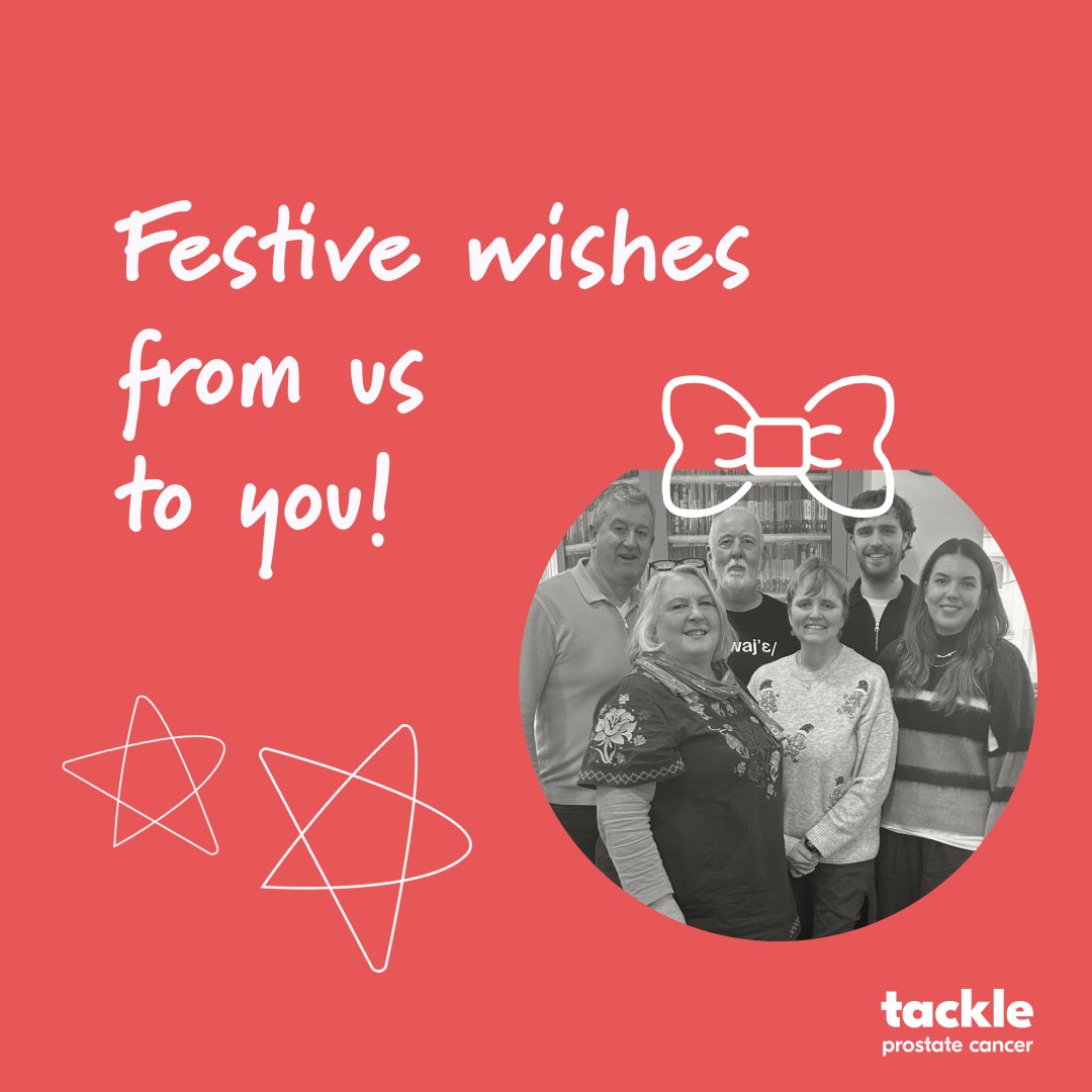 TackleProstate's tweet image. We're so grateful for all of the support our wonderful community has shown us this year.
May your festive season be filled with love and kindness. Merry Christmas to all who celebrate 🎄🌟