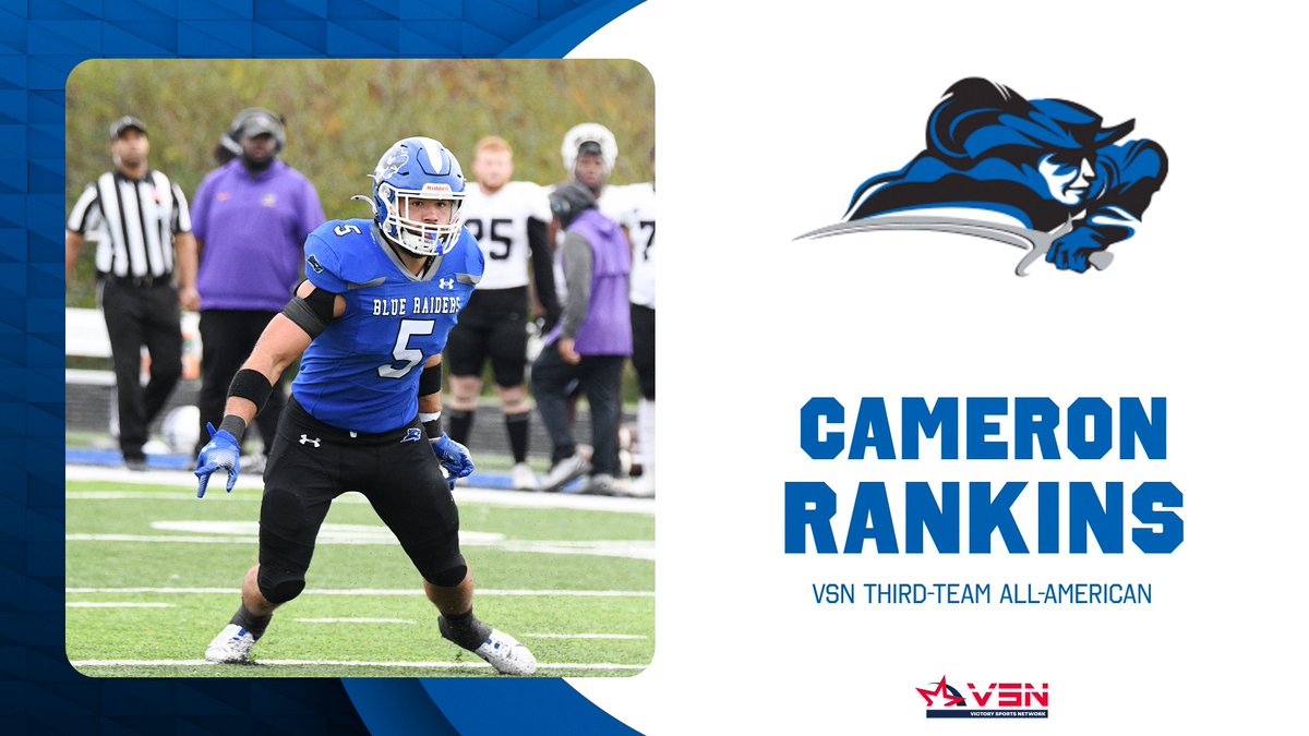 LWUAthletics's tweet image. Cameron Rankins of the @LWC_Football team was named a Third-Team All-American by the Victory Sports Network on Monday! 🏈

📰tinyurl.com/mz26ykmw

#GoBlueRaiders⚔