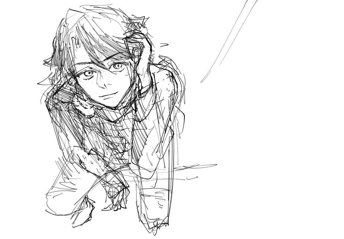 2年ぶりくらいに弓親描いた