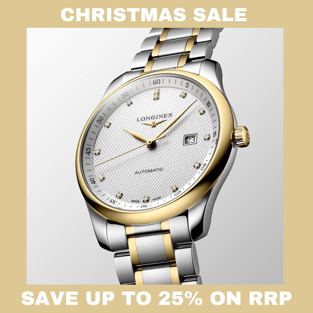 SWDwatches's tweet image. Longines watches: perfect for champions, cherished by connoisseurs. Make this Christmas magical with up to 25% off. Elegance in every second. 🏆🎄 
#Longines #TimelessGifts

tinyurl.com/4xsrpnxx
