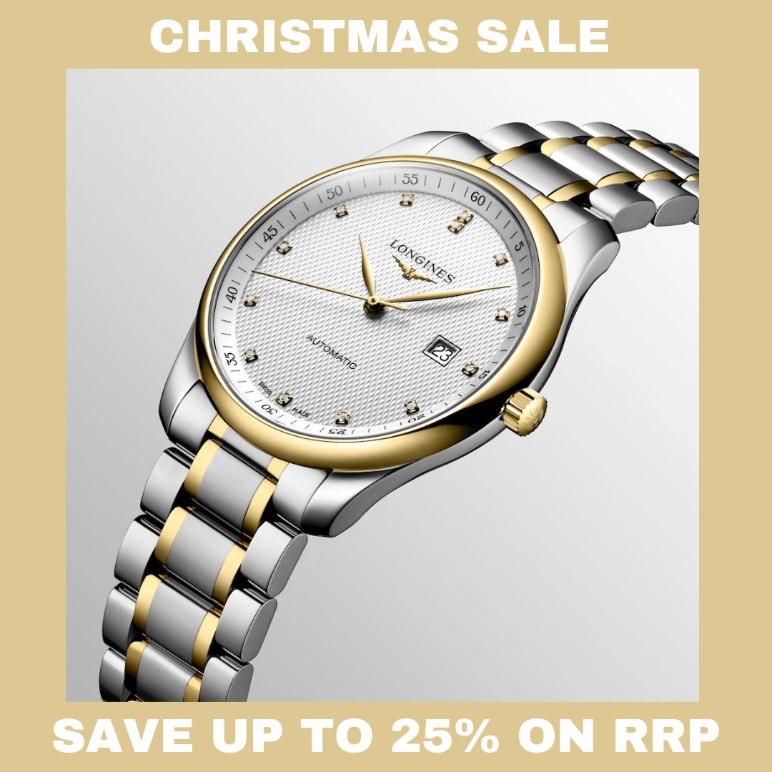 SWDwatches's tweet image. Longines watches: perfect for champions, cherished by connoisseurs. Make this Christmas magical with up to 25% off. Elegance in every second. 🏆🎄 
#Longines #TimelessGifts

tinyurl.com/4xsrpnxx