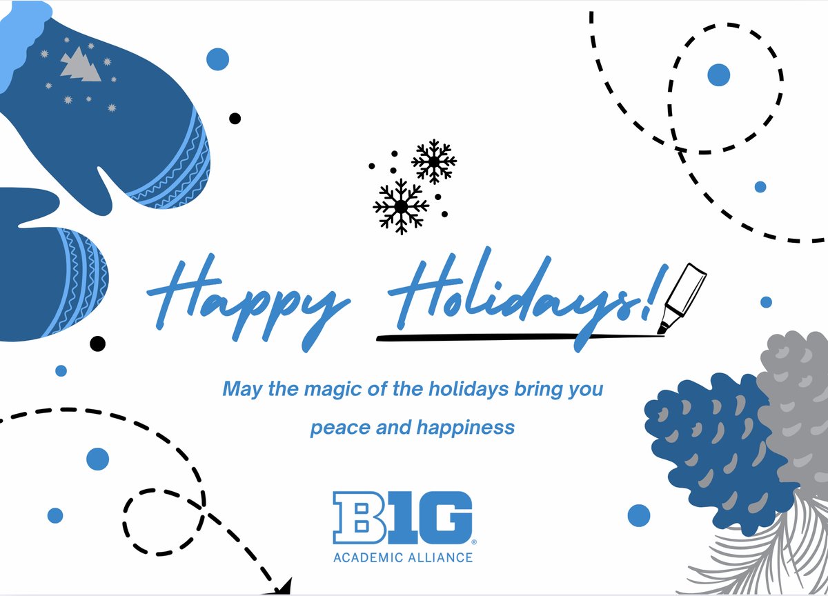 Big Ten Academic (@bigtenacademic) on Twitter photo โ๏ธ Seasonโs Greetings from the Big Ten Academic Alliance! โ๏ธ
2024 was a transformative year as we welcomed <a href="/UCLA/">UCLA</a> , <a href="/USC/">USC</a> , <a href="/uoregon/">University of Oregon</a> , and the <a href="/UW/">University of Washington</a> to the Big Ten Academic Alliance.
๐Happy holidays to our faculty, staff, students, and partnersโyou make this community thrive. ๐ โ๏ธ Seasonโs Greetings from the Big Ten Academic Alliance! โ๏ธ
2024 was a transformative year as we welcomed <a href="/UCLA/">UCLA</a> , <a href="/USC/">USC</a> , <a href="/uoregon/">University of Oregon</a> , and the <a href="/UW/">University of Washington</a> to the Big Ten Academic Alliance.
๐Happy holidays to our faculty, staff, students, and partnersโyou make this community thrive. ๐