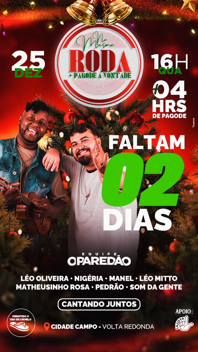 cantormanel's tweet photo. 02 dias pro melhor pós natal de todos

https://t.co/cQaot2rksr https://t.co/P6ab7vTVL5
