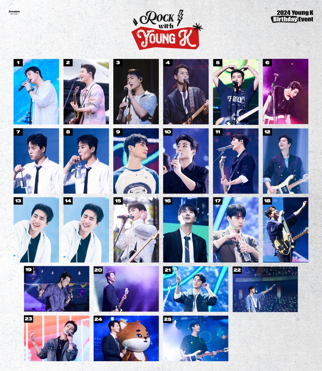 2024YoungKDay's tweet image. 𝟐𝟎𝟐𝟒 𝐘𝐨𝐮𝐧𝐠 𝐊 𝐁𝐢𝐫𝐭𝐡𝐝𝐚𝐲 𝐞𝐯𝐞𝐧𝐭
𝐂𝐀𝐅𝐄 &amp;amp; 𝐄𝐗𝐇𝐈𝐁𝐈𝐓𝐈𝐎𝐍
🎸𝗥𝗼𝗰𝗸 𝘄𝗶𝘁𝗵 𝗬𝗼𝘂𝗻𝗴 𝗞⚡️

액자 통판
2024.12.24 12:00pm
- 2025.01.10 12:00pm

🔗forms.gle/6oxzw8JyUg5Tqu…

RT추첨 액자(1명/국내)

#영케이 #YoungK
#락스타영케이탄신일 #ROCKSTAR_YOUNGK_DAY