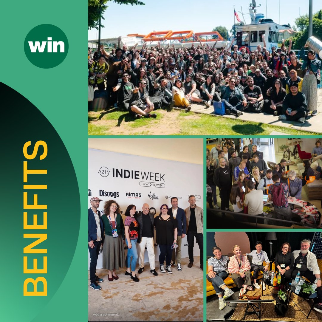 In 2024, WIN made it easier for the independent music community to connect, network and grow. We secured discounted access to 22 top industry events for our associations and their members across 🇺🇸🇬🇧🇧🇬🇳🇱🇪🇸🇨🇴🇲🇽🇨🇱🇳🇿🇩🇪🇯🇵🇧🇷. We can’t wait to see you at even more events in 2025!