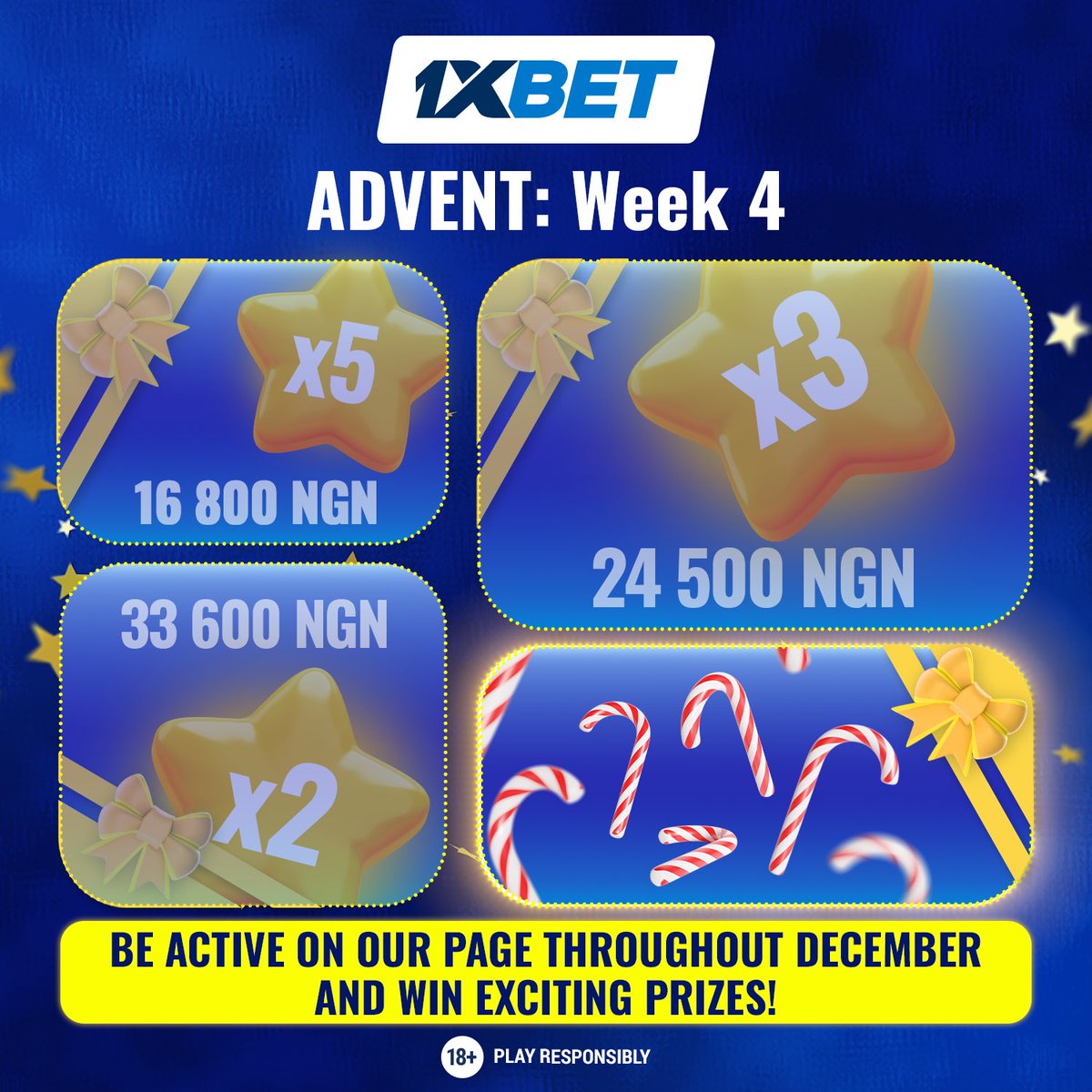 1xbetngofficial's tweet photo. 🤩The final week is your last chance! Don’t miss out!
✨ How to participate?
1️⃣ Follow us.
2️⃣ Drop your ID below.
3️⃣ Be active: likes, comments, and shares boost your chances!
💡 Don’t miss this week’s surprise box—winners revealed Sunday! Start now! ⬇️
#1xBetAdvent  #1xBet https://t.co/LynvwJfiDb
