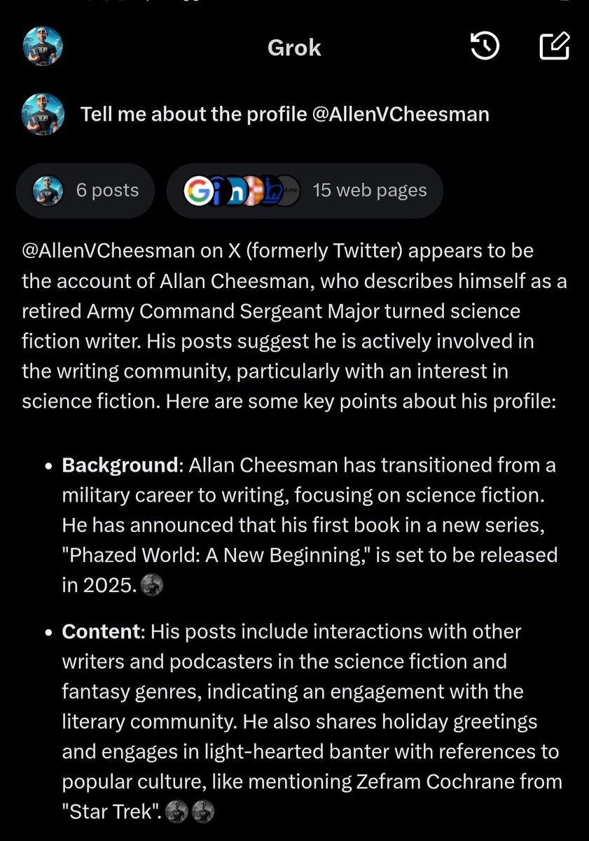 Allen V. Cheesman is Writing EPIC #ScienceFiction tweet media