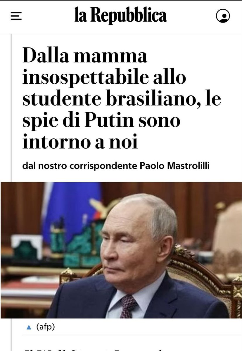 Sono intorno a noi!

#Russia #Putin #Ucraina