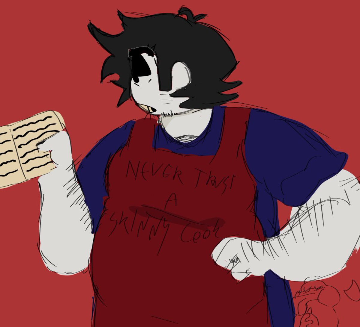 just a doodle ! got bored :) 

#bobvelseb #BobVelsebFanart #spookymonth 

it feel like HELL drawing these days  (╯_╰)