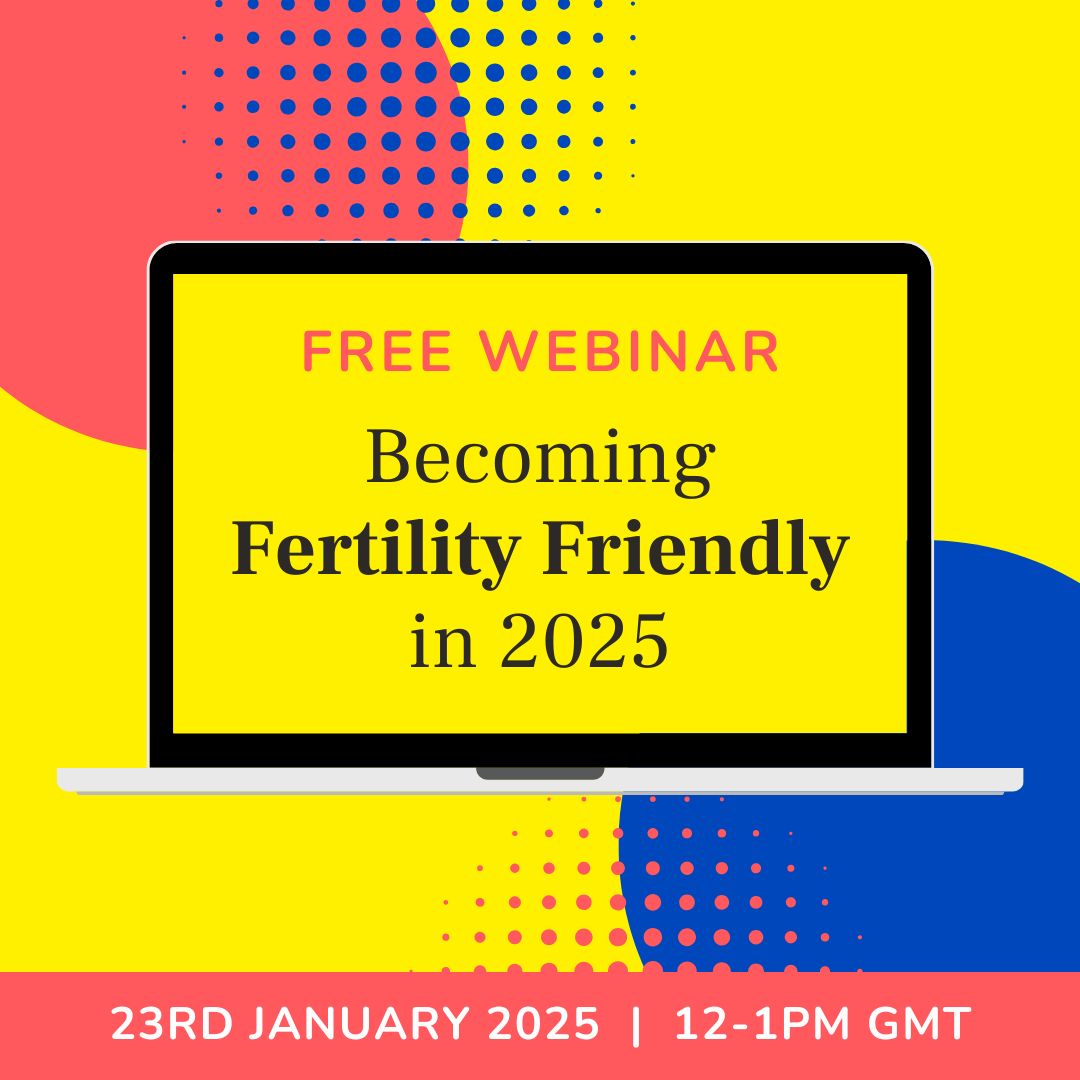 fertilitymattersatwork (@fertmatterswork) on Twitter photo Take the steps to become Fertility-Friendly in 2025!
Make it your new year’s resolution to become fertility friendly.
Sign up now for our free webinar on Jan 23rd, 12:00 – 13:00 and learn how FMAW membership can help you to really make a difference.
fertilitymattersatwork.com/webinar/ Take the steps to become Fertility-Friendly in 2025!
Make it your new year’s resolution to become fertility friendly.
Sign up now for our free webinar on Jan 23rd, 12:00 – 13:00 and learn how FMAW membership can help you to really make a difference.
fertilitymattersatwork.com/webinar/