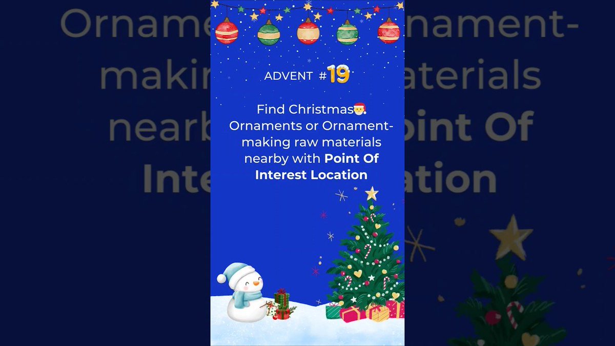 Maplytics's tweet image. Find #Christmas Decorations Near You 

bit.ly/4gOI8TK

#AdventWithInogic #ChristmasDecorations #dynamics365
