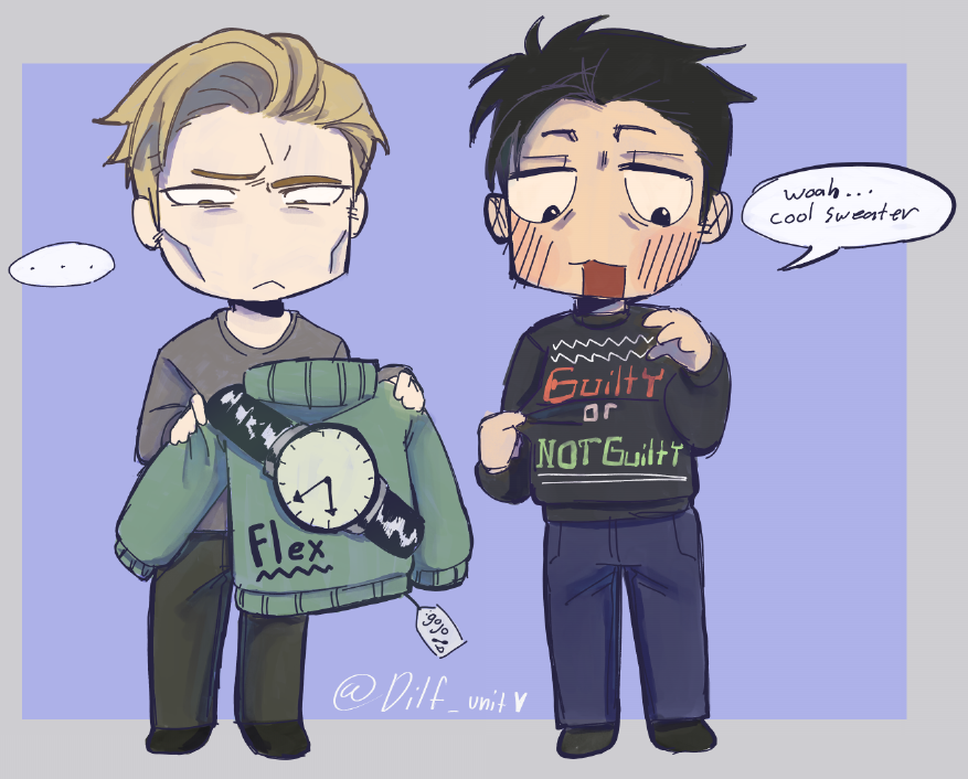 dilf_unit's tweet photo. ugly sweaters [Jujutsu kaisen]
#nanamikento #higuruma https://t.co/Xu1BZnV7Hm