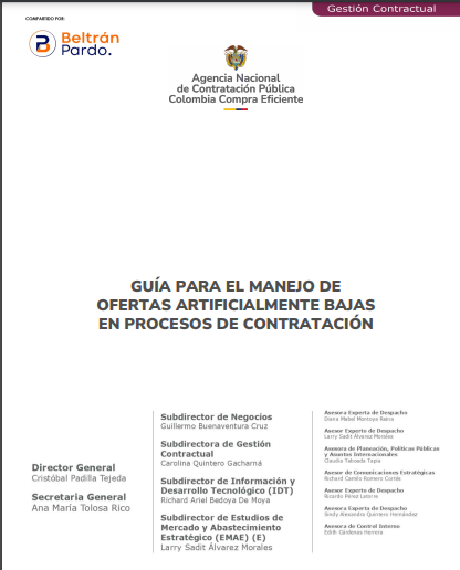bpaabogados's tweet photo. 📢COLOMBIA COMPRA EFICIENTE EXPIDIÓ SU NUEVA GUÍA PARA EL MANEJO DE OFERTAS ARTIFICIALMENTE BAJAS EN PROCESOS DE CONTRATACIÓN PÚBLICA📘💼

🔑 ¿Por qué es relevante?

La guía está diseñada para garantizar transparencia, competencia justa y una mejor gestión de los recursos públicos🌟

🚀 ¿Qué encontrarás?

✔ Definición y ejemplos claros de ofertas artificialmente bajas.

✔ Métodos prácticos para identificarlas y analizarlas.

✔ Estrategias para reducir riesgos y mejorar la planificación.

🔗 Descárgala aquí:
https://t.co/ARpBl9yHsT

#JuntosSomosMás #BPInforma #ContrataciónEstatal #MoverNosMueve 💼