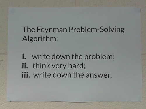 tekbog's tweet image. any time i encounter a problem i simply use the Feynman algorithm