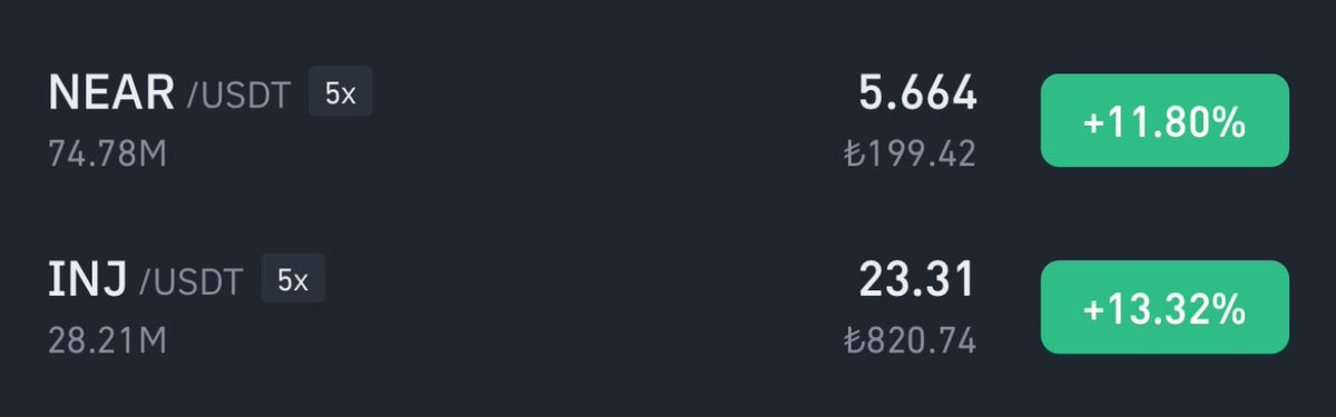 Yayınlar çok önemli diyordum dimi… :D

Bana yayın kesiti attırmaktan bıkmadınız buraya ahahaha

$INJ $NEAR