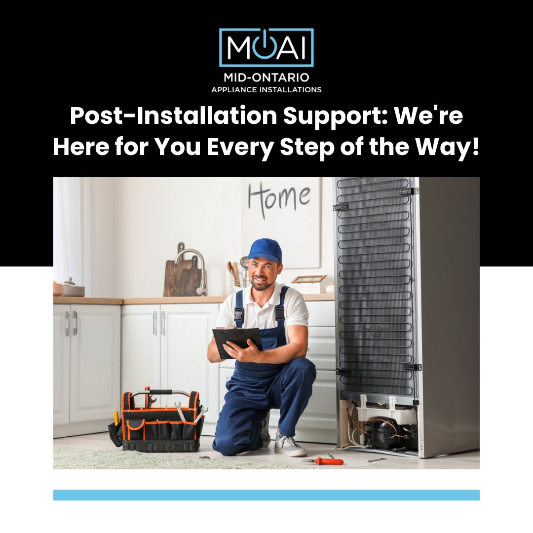 MOApplianceIn's tweet image. Your satisfaction is our priority! We offer reliable post-installation support to ensure everything runs smoothly. Got questions or concerns? Reach out to our support team at applianceinstaller.ca for continued care and peace of mind. #PostInstallation