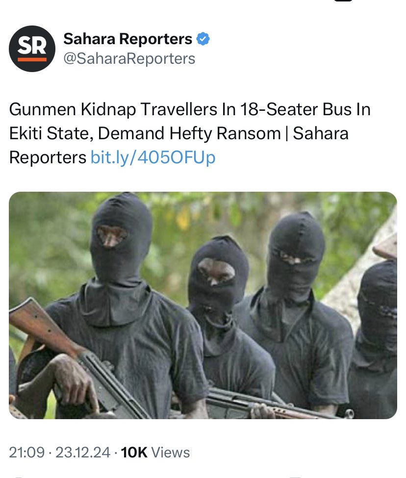 greytruthmedia's tweet photo. While some people are hoping for negative report that will come from Igbo land this festive period, kidnapping and Skull mining are going on in the Southwest! https://t.co/HVM1mZHtgD