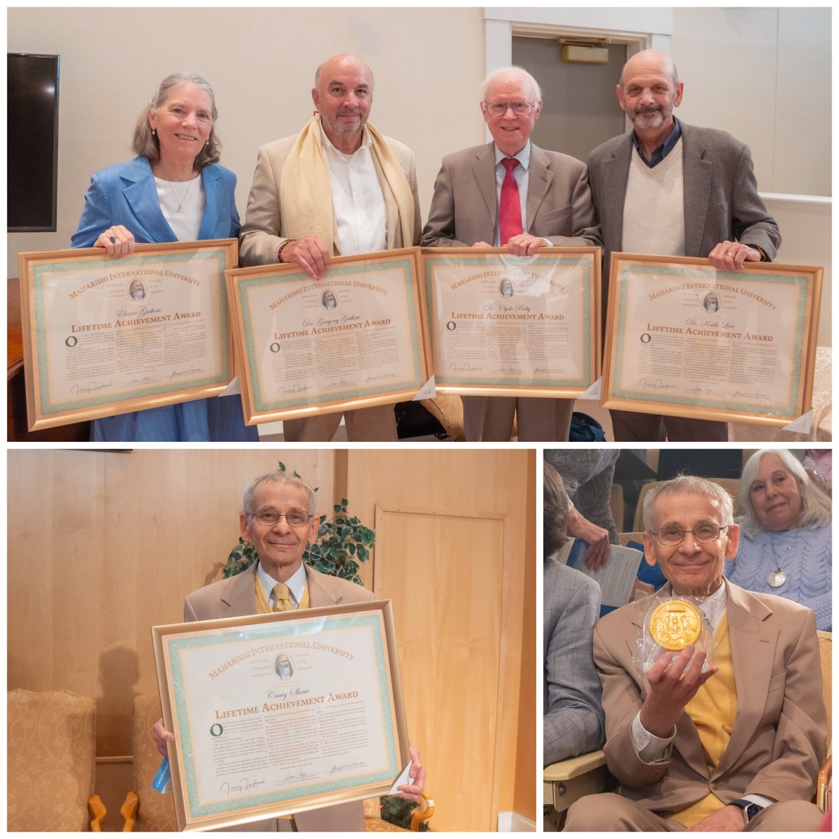 miu_mscs's tweet image. On Dec 6, #MIU honored 80+ faculty & staff for 30–50 years of service. 📷
Among them were 5 #ComPro members: (top row) Elaine Guthrie, Dr. Greg Guthrie, Dr. Clyde Ruby, Dr. Keith Levi, & (bottom row) Craig Shaw. They've helped thousands achieve their IT dreams worldwide! 🌍