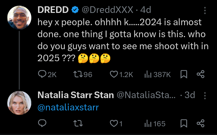 NataliaStarr69's tweet photo. 3 Days ago i mentioned @nataliaxstarr under @DreddXXX post to collaborate with him.

Today they release  Blockbuster of the Year together 🔥

Indeed "Dreams Do Come True"

Natalia Starr is the Hottest 🥵

#NataliaStarr #Dredd #Blacked #BBC #Interracial #Onlyfans #Polish #slavic https://t.co/yYftW0WCHB
