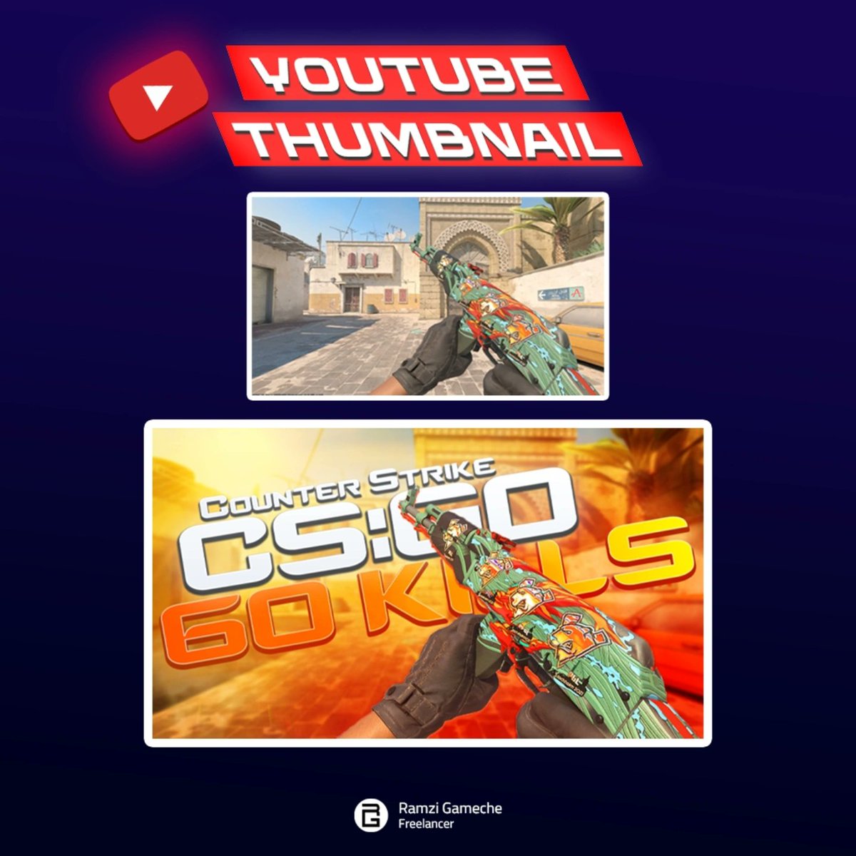 My latest Youtube thumbnail design (gaming)
• Dm for a design .
#thumbnail #designers #YouTube #GraphicDesign #photoshop