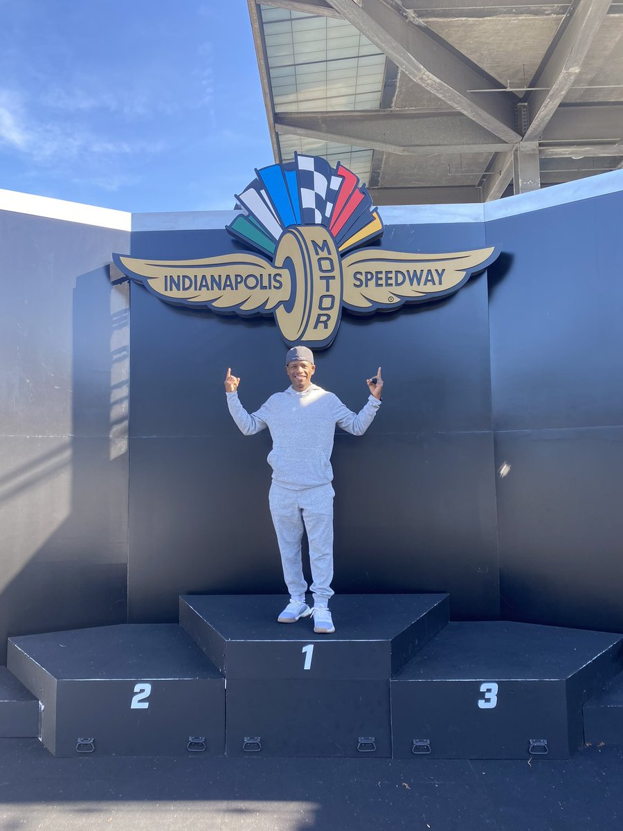 ampharris's tweet photo. Let me tell you about the fastest driver on the @IMS track…that be me🤣🤣🤣. We have to use our privilege to show our babies they can become whatever they set their minds to. We have to give them life experiences. That’s why I do what I do. #ImagesMatter #AnotherMajorPowermove https://t.co/TciTODM7Ve