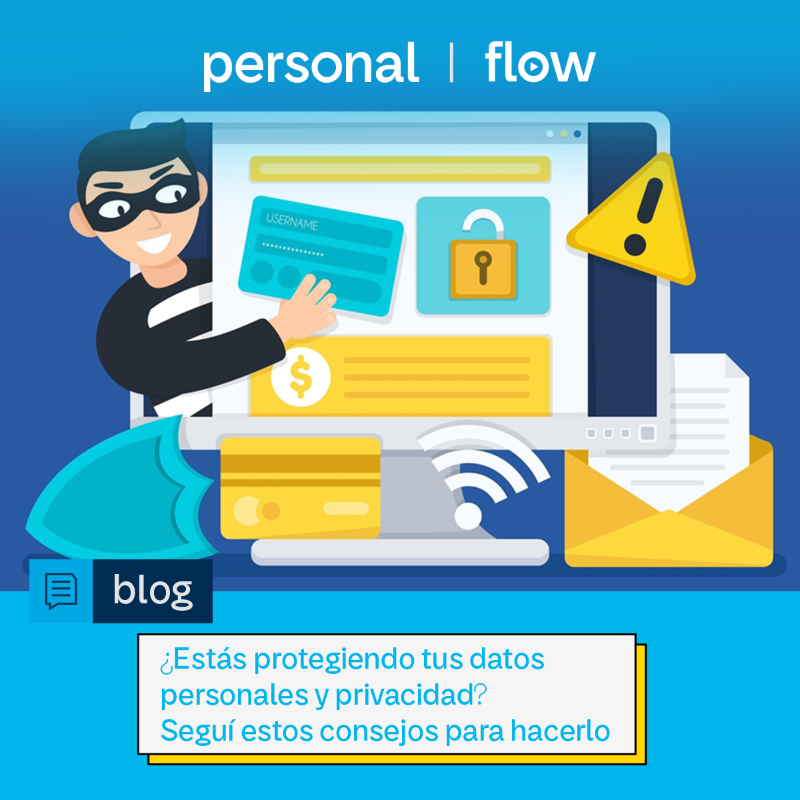 personalpy's tweet photo. Hoy en día, gran parte de nuestra información personal vive en el ecosistema digital, ¿estás tomando las precauciones necesarias para que no caigan en las manos equivocadas? Visitá el blog y leé nuestros consejos. #ConexionTotal