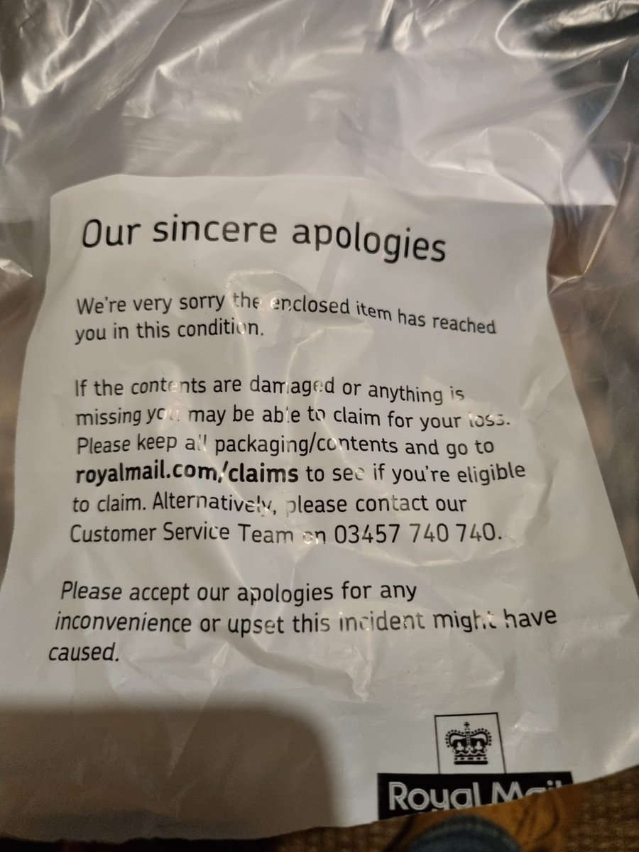 Dervval's tweet photo. I am disgusted with @RoyalMail @RoyalMailHelp I sent my mother in laws parcel from Edinburgh to my partners home in Ayrshire with 24 hour tracked postage. This is how the parcel arrived. Somewhere between my local post office in Edinburgh and the sorting centre in Glasgow someone https://t.co/w50jU3Tt7F