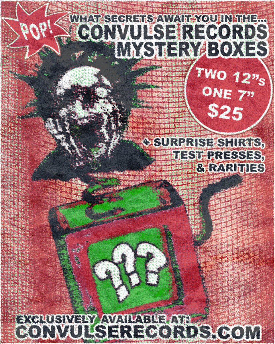 MYSTERY BOXES ARE BACK. LIMITED TO 50, AVAILABLE NOW AT CONVULSERECORDS.COM