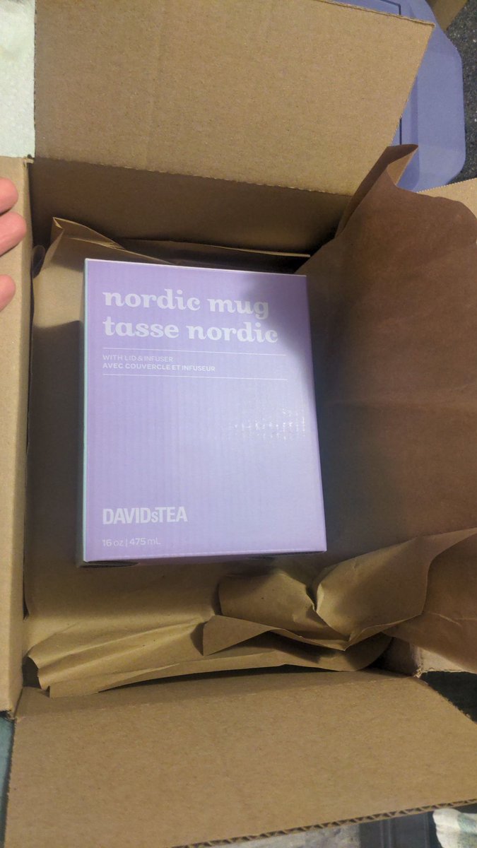 kaylamaeNOT's tweet photo. @DAVIDsTEA can we stop packing things with hopes and prayers?!?! Literally every time I place an order something is damaged because of shit like this. 

This was a replacement for the same mug that arrived shattered, and this is how you ship it?!? Do you like losing money?! https://t.co/A5BrYKzoOb