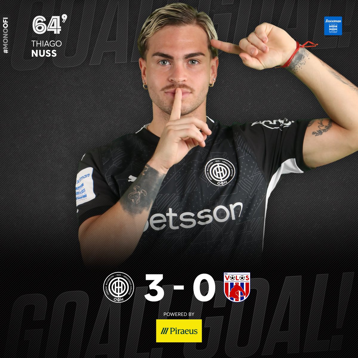 3️⃣-0️⃣ #Nuss #goal #oficretefc #ofifc #greece #football #crete #monoofi #ofivolos #slgr #MD16