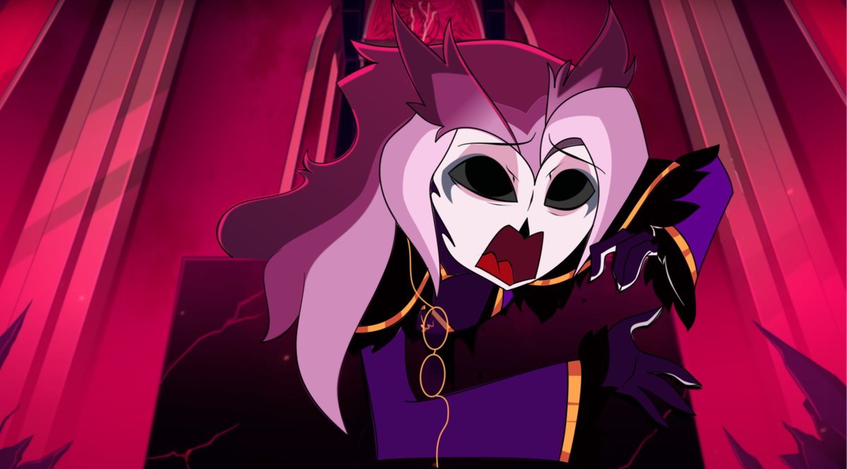 GoopyLizard's tweet photo. @Brittan63683377 inspiration for the hair was Eda for owl house and removed the pupils as symbolism his light has gone out. #hellavuboss #helluvabossmastermind #helluvabossstolas #helluvabossredesign https://t.co/SM1Dp83TnY
