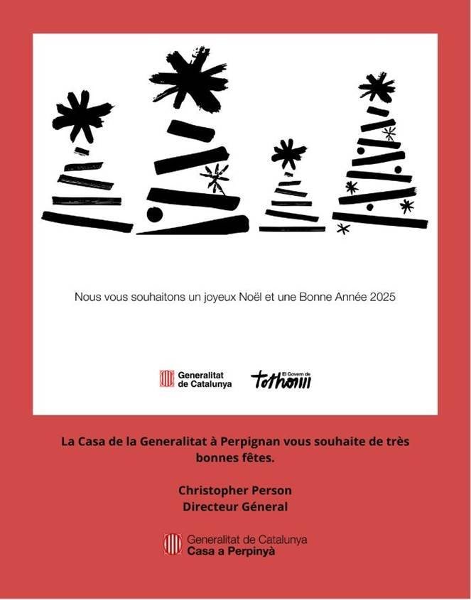 Per primer cop, la Casa de la Generalitat a Perpinyà envia felicitacions només en francès. El que voteu al sud també té conseqüències aquí. En Christopher Person haurà d’aprendre rebent que allà on l’han posat la gent també parla català. Vergonyeta, ⁦<a href="/casagovperpinya/">Casa a Perpinyà</a>⁩