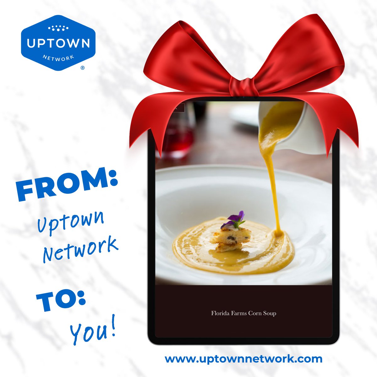 The team at Uptown Network wishes everyone a wonderful holiday season! 

#FoodAndBeverage #HospitalityIndustry #Hospitality #Restaurants #RestaurantLife #Innovation #Sustainability #GuestExperience #GuestExperienceTechnology #ChefLife