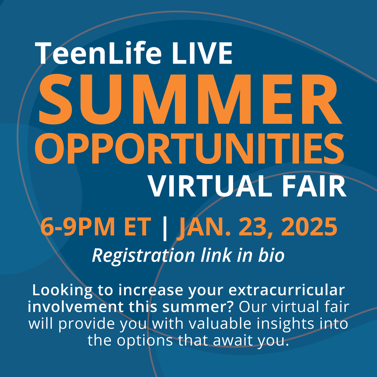 It's never too early to start thinking about summer break! In one month, TeenLife will be hosting our Summer Opportunities Virtual Fair for the month of January. No matter your interests or passions, academically or socially, you are bound to find a fit.