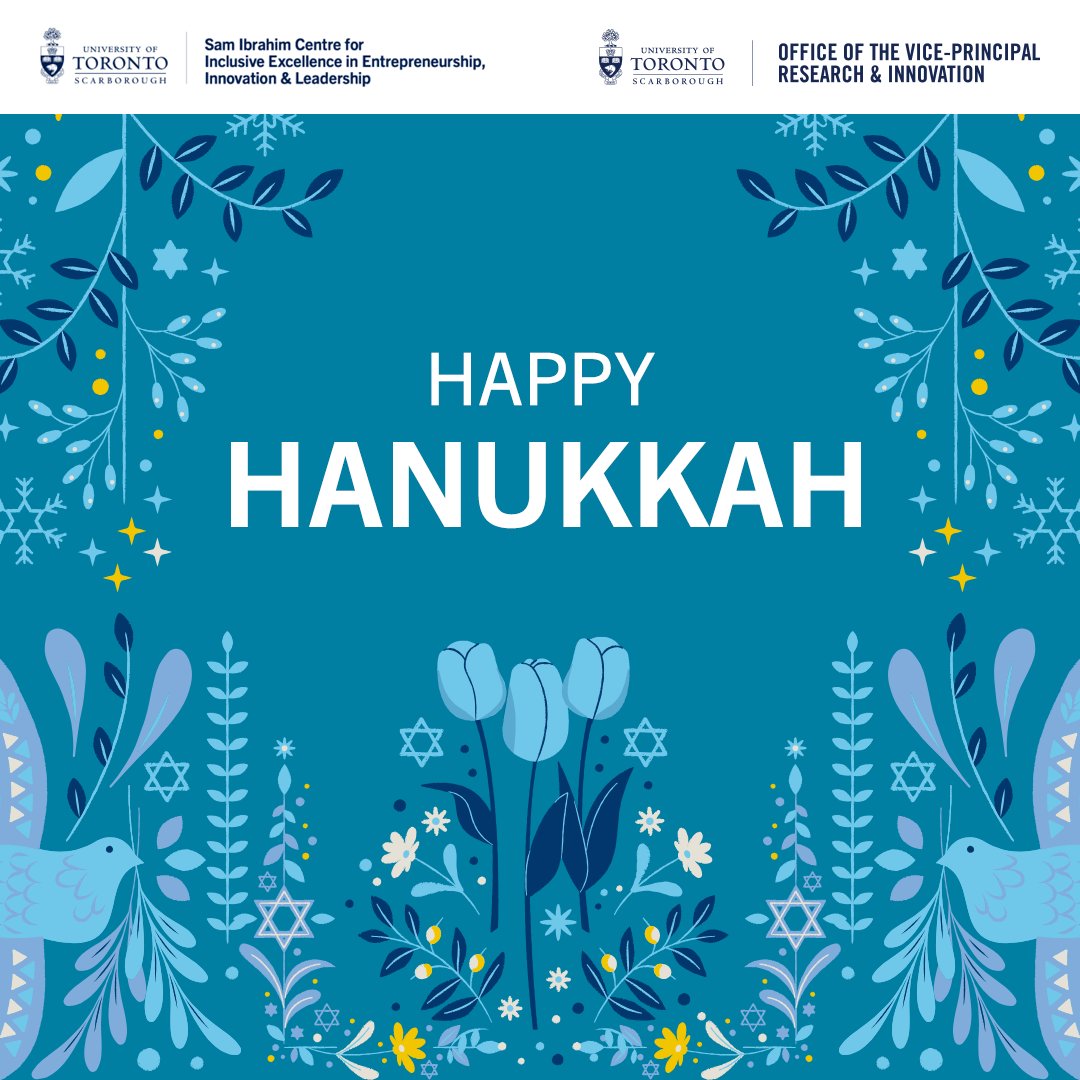 This week, we celebrate Hanukkah—a time for joy, resilience, and community. 🕎💙 

At SICIEEIL, we honor traditions that enrich our ecosystem. Like a menorah, innovation shines brighter when we collaborate. 

Wishing you a season of light &amp; inspiration! 🌟

#Hanukkah #UTSC