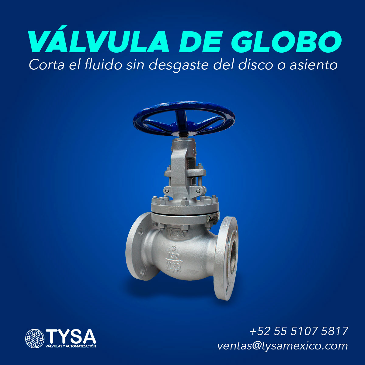 ¡Olvídate de las preocupaciones! La #VálvulaDeGlobo es tu aliada para un funcionamiento sin problemas. Fabricada con materiales de alta calidad, requiere mínimo mantenimiento y garantiza una larga vida útil.

Cotiza ahora 👉: bit.ly/3QYaZbh