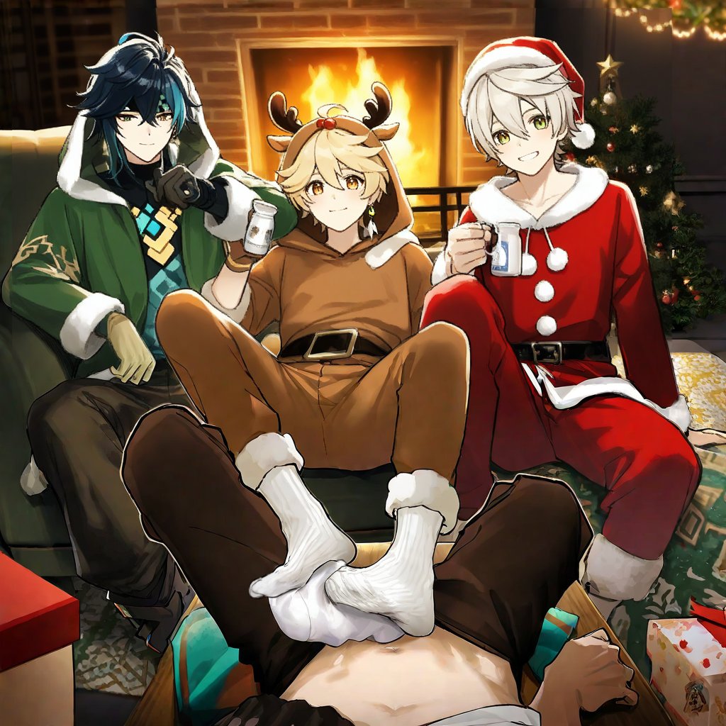 #Kinich #Aether #Bennett
Merry Christmas!