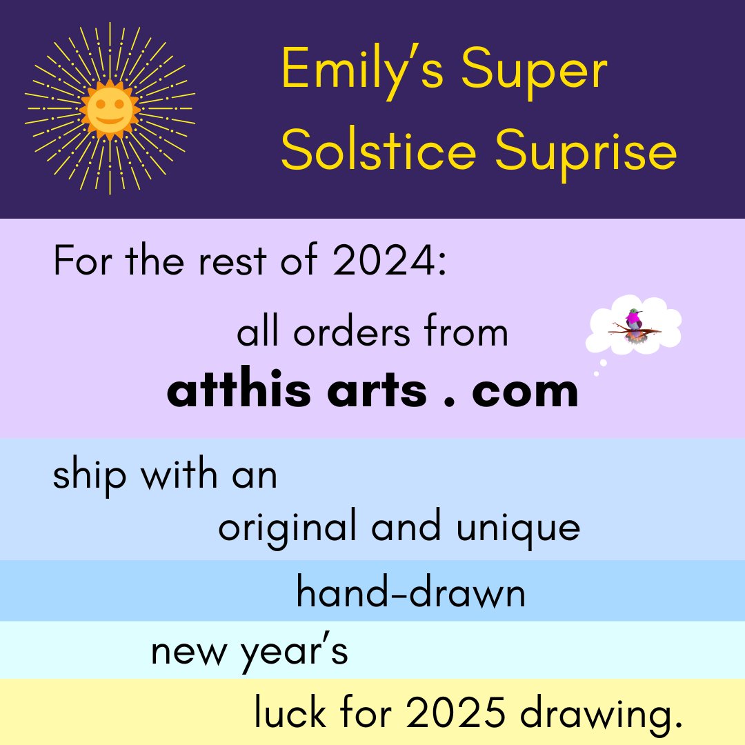 ALRIGHT. The fancy sale got one order so HERE WE GO.

1) Luck not guaranteed; that's not how luck works.
2) Direct-shipped orders will have the drawing sent separately.
3) No, I didn't ask Chris - *feel chaos vibes and purchase and/or share?*