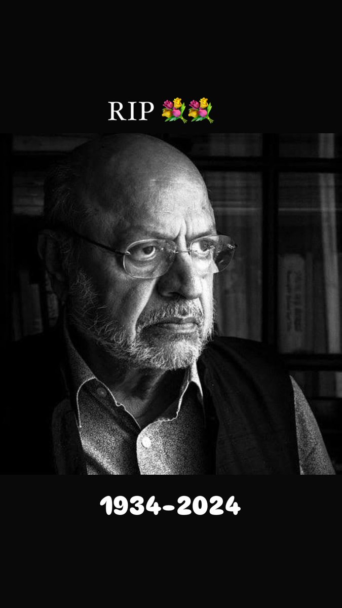 RBudhnagar's tweet photo. अलविदा श्याम बेनेगल  💔
#ShyamBenegal
#Christmas2024 
#bbvipks3 #สยามพารากอนมีคยองซูนะ #NatalMacabro #GranHermanoAr #phuwintang #Christmas #JesusChrist #HolyBible https://t.co/aEBmcexLYe