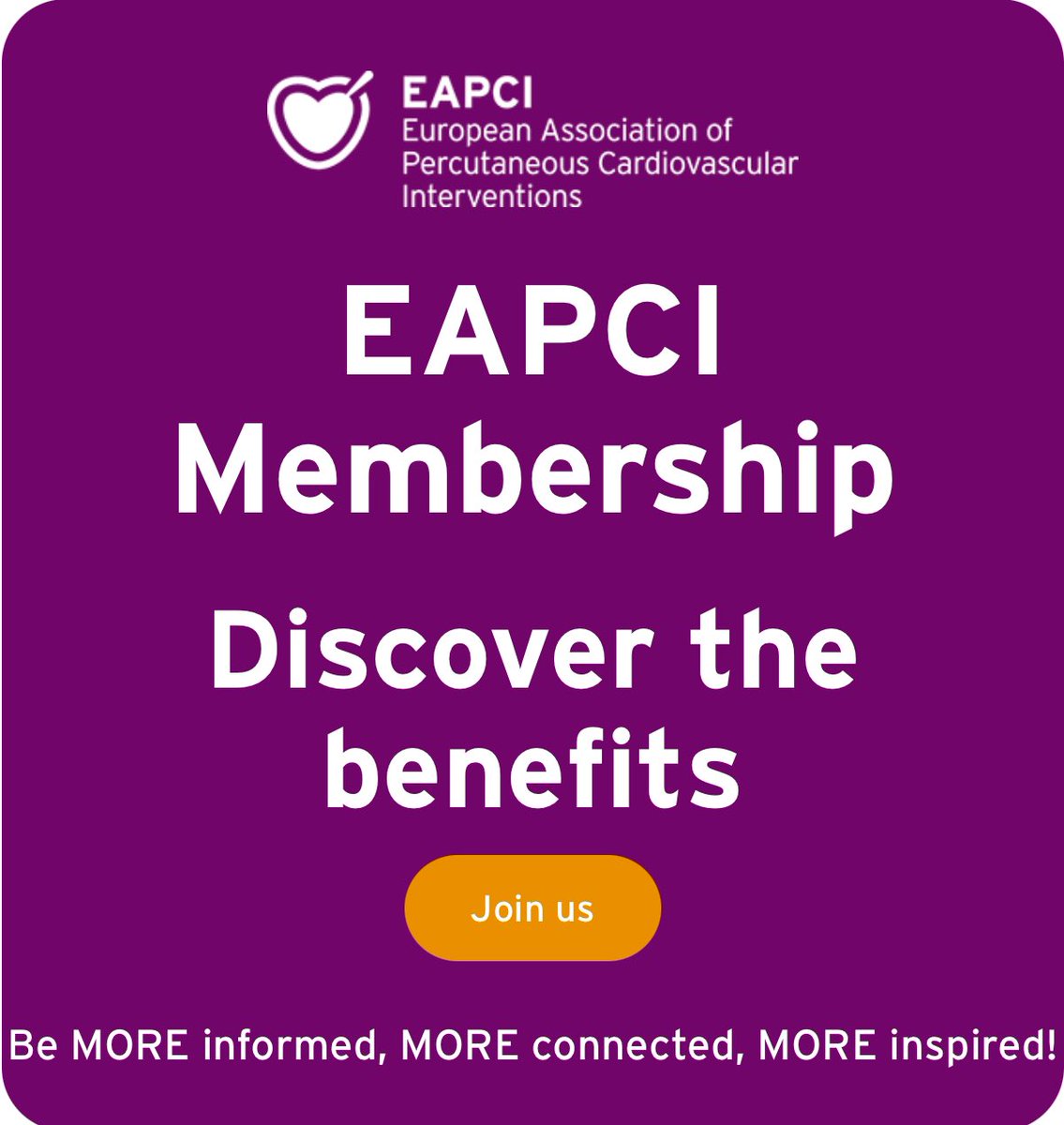 EAPCIPresident (@eapcipresident) on Twitter photo ‼️#EAPCI Membership BENEFITS‼️
👥 Savings on #EuroPCR & #PCRLV
⏭ #EAPCI webinars on #ESC365
🏆 #EAPCI Training Grants
📚 <a href="/EuroInterventio/">EuroIntervention</a> #EAPCI Journal Club
📚 Savings on PCR-EAPCI textbooks
🎓 Savings on #EAPCI courses & certification exams and MORE….
🔥 JOIN US TODAY 👉 ‼️#EAPCI Membership BENEFITS‼️
👥 Savings on #EuroPCR & #PCRLV
⏭ #EAPCI webinars on #ESC365
🏆 #EAPCI Training Grants
📚 <a href="/EuroInterventio/">EuroIntervention</a> #EAPCI Journal Club
📚 Savings on PCR-EAPCI textbooks
🎓 Savings on #EAPCI courses & certification exams and MORE….
🔥 JOIN US TODAY 👉