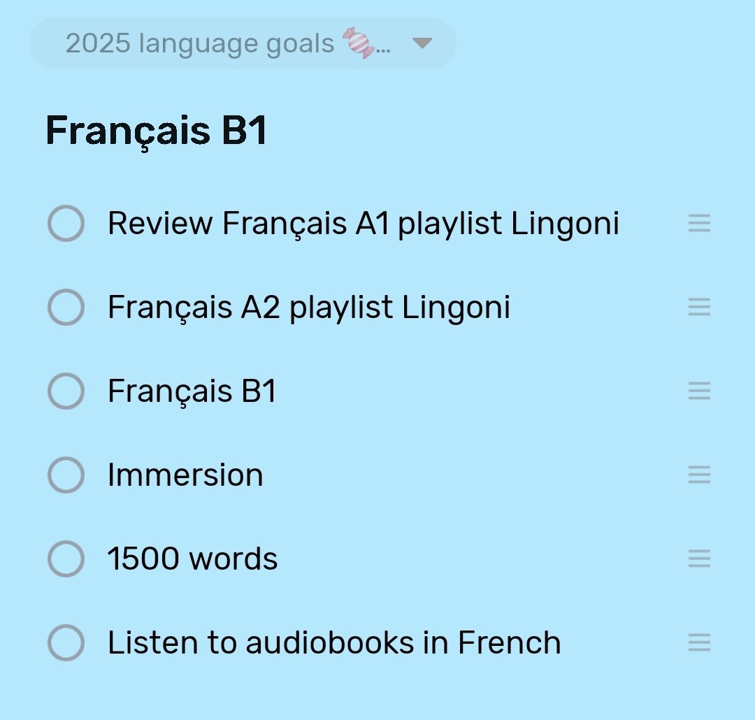 SpyKitten's tweet photo. My 2025 Language goals 🤍🎀
#langtwt #studytwt https://t.co/p4CTV7XUzC