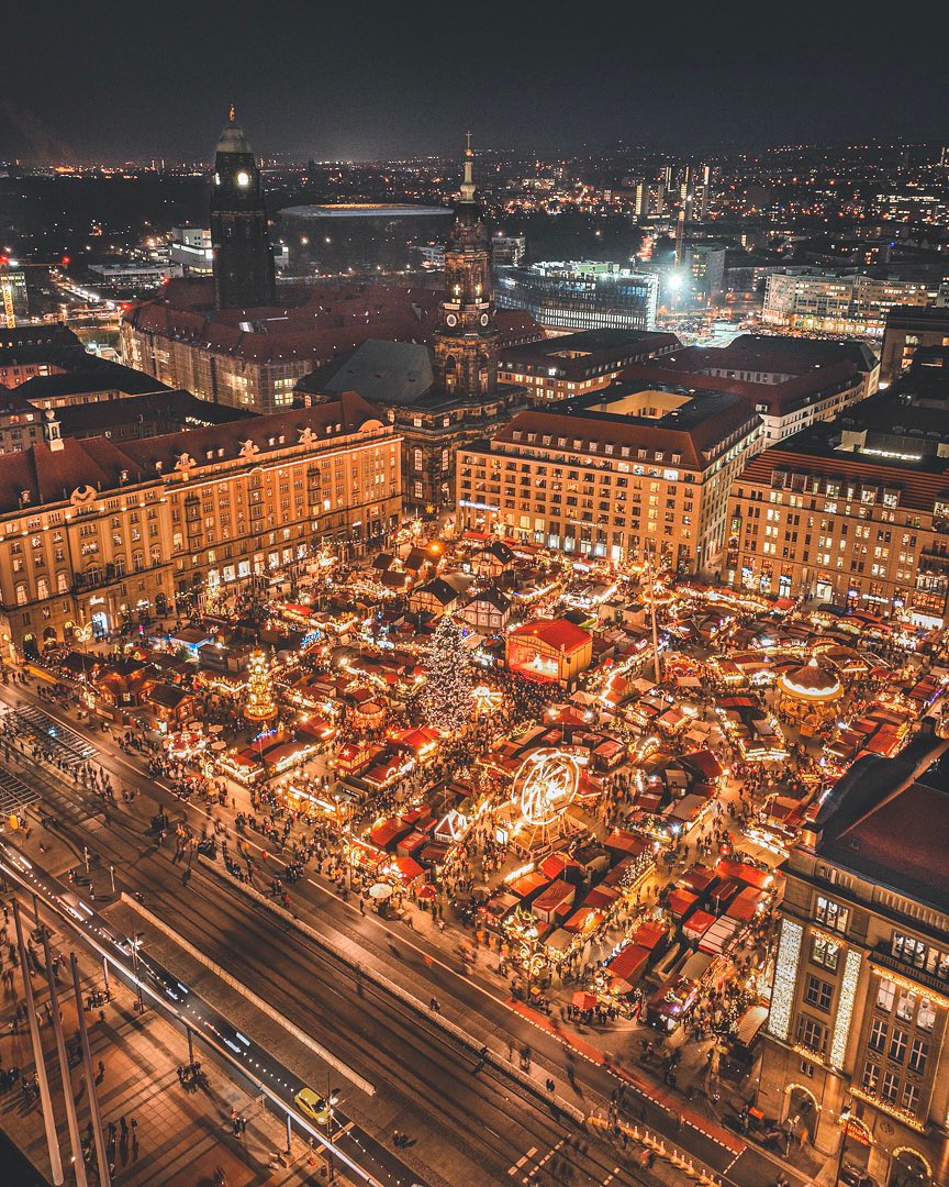First held in 1434, the Striezelmarkt in Dresden is one of the oldest Christmas markets in the world.