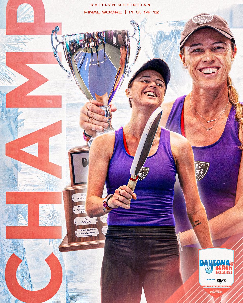 Jim Ramsey (@jimramsey247) on Twitter photo With Kaitlyn Christian's win at the <a href="/PPAtour/">Carvana PPA Tour</a> Daytona Beach Open, every woman ranked in the Singles' Top Ten has at least one career title. With Kaitlyn Christian's win at the <a href="/PPAtour/">Carvana PPA Tour</a> Daytona Beach Open, every woman ranked in the Singles' Top Ten has at least one career title.