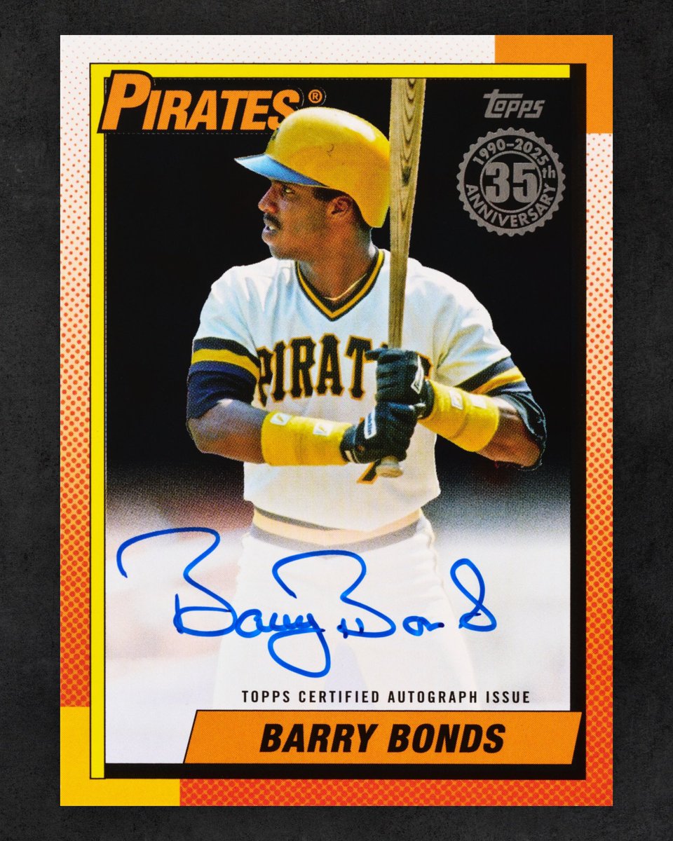 gurucollects's tweet photo. 🚨 BREAKING NEWS 🚨

Barry Bonds is signing Topps autograph cards for the first time since 2017.

And yes, there will be both Pirates and Giants autographs! https://t.co/tYGm3tytdL