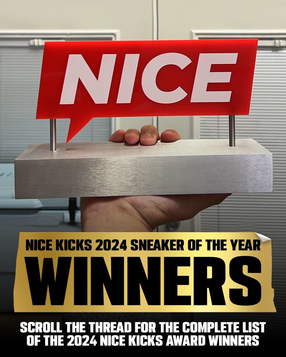 nicekicks's tweet image. The 2024 Nice Kicks Sneaker of the Year Awards results, a thread ⤵️