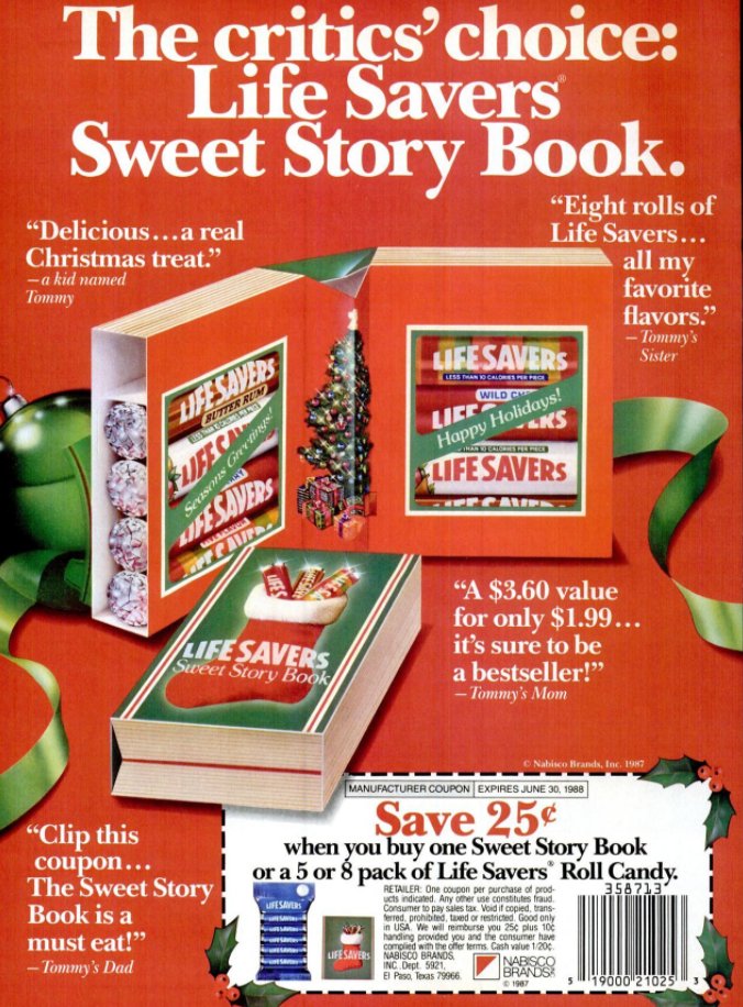 retroist's tweet image. Life Savers Story Books were a childhood favorite gift to receive.  It is how I developed a taste for the Butter Rum flavor.