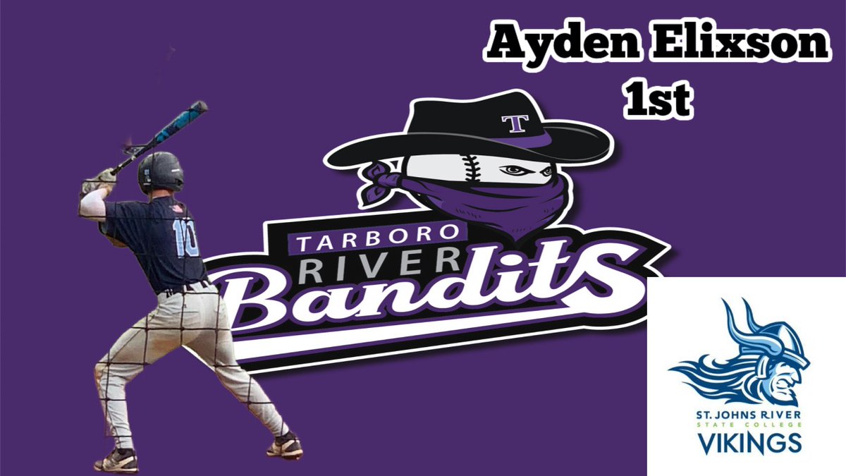 It's another year of getting to know your River Bandits. Help us welcome these guys that will be on the 2025 roster and spending their summer in Tarboro! 

Player: Ayden Elixson (1st)
School: St John's River St 
Hometown: Lake Butler FL
Major: Business 
Height: 6'3
Weight: 195